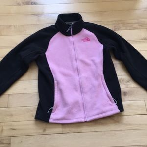 Pink/Black north face